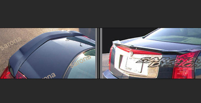 Custom Cadillac CTS Trunk Wing  Sedan (2003 - 2007) - $260.00 (Manufacturer Sarona, Part #CD-003-TW)